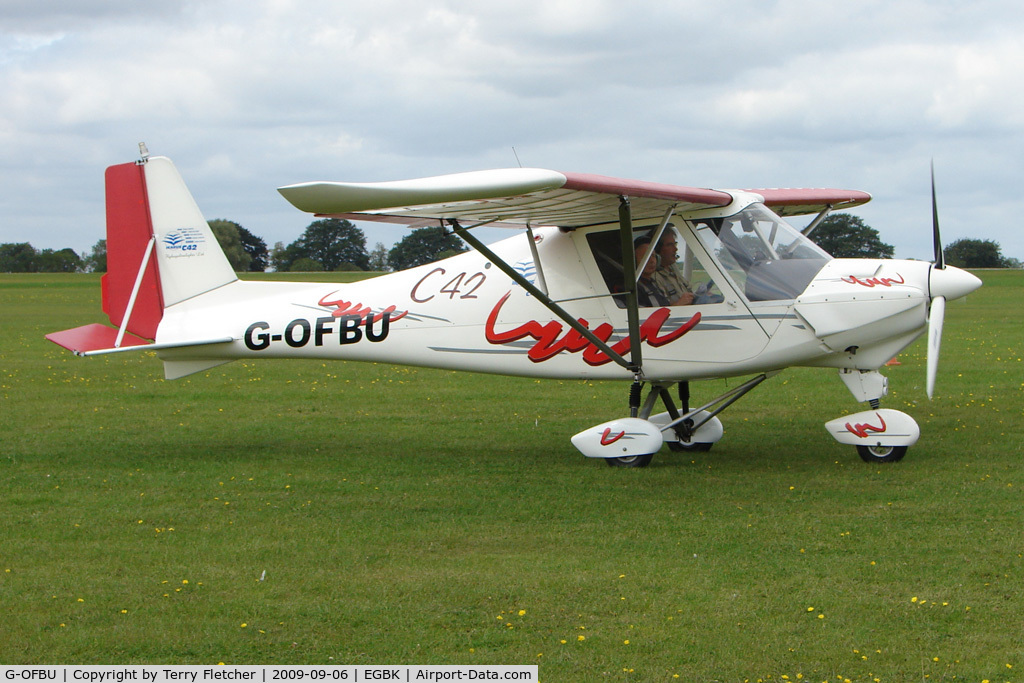 G-OFBU, 2001 Comco Ikarus C42 FB UK C/N PFA 322-13653, Visitor to the 2009 Sywell Revival Rally