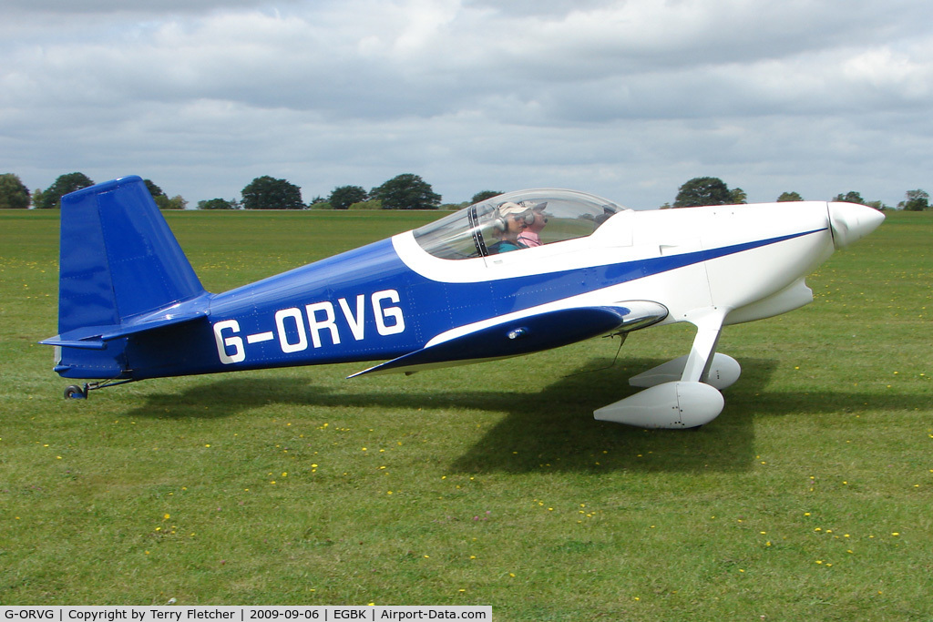 G-ORVG, 2001 Vans RV-6 C/N PFA 181A-13509, Visitor to the 2009 Sywell Revival Rally