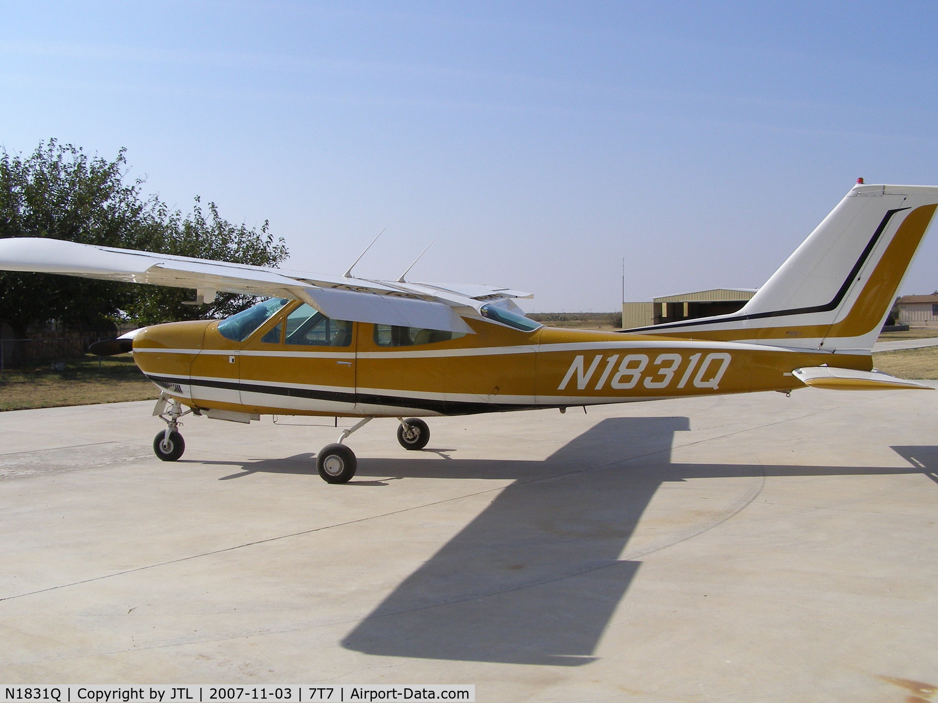N1831Q, 1971 Cessna 177RG Cardinal C/N 177RG0231, N1831Q at its home base