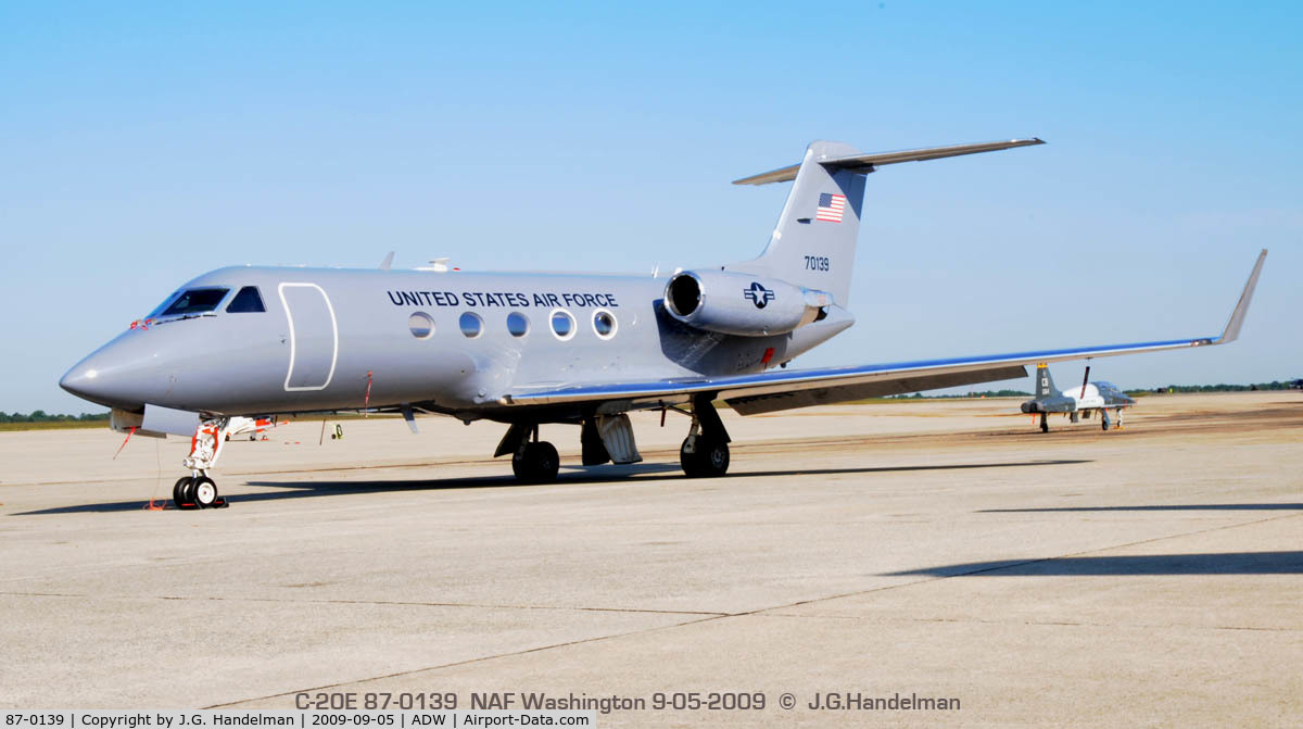 87-0139, Gulfstream Aerospace C-20E (Gulfstream III) C/N 497, at NAF Washington