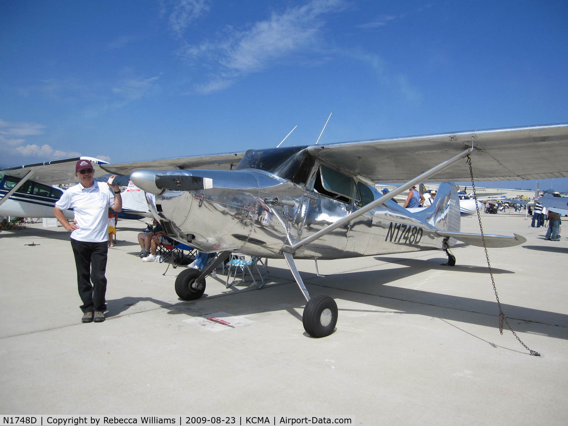 N1748D, 1951 Cessna 170A C/N 20191, Static display at 2009 Wings Over Camarillo