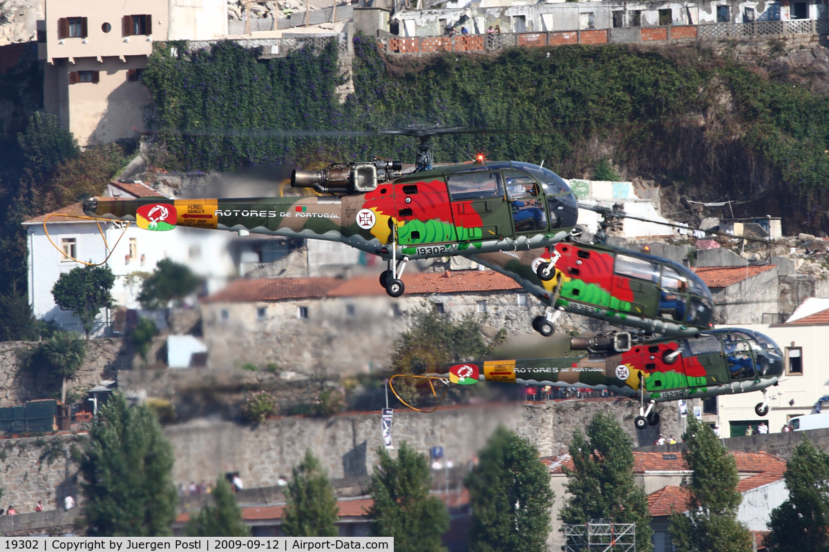 19302, Sud SE-3160 Alouette III C/N 1573, Red Bull Air Race Porto 2009 - Portugal Air Force - Sud SE-3160 Alouette III