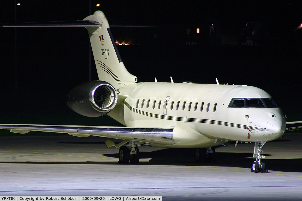 YR-TIK, 2006 Bombardier BD-700-1A10 Global 5000 C/N 9229, Ion Tiriac Air