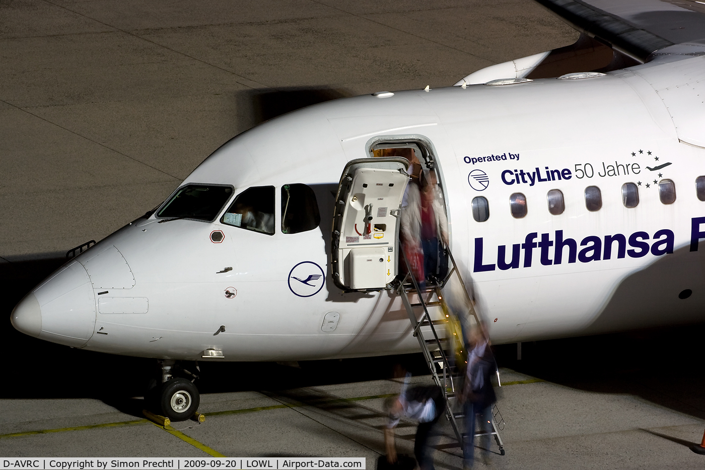 D-AVRC, 1994 British Aerospace Avro 146-RJ85 C/N E.2251, D-AVRC @ Linz Airport