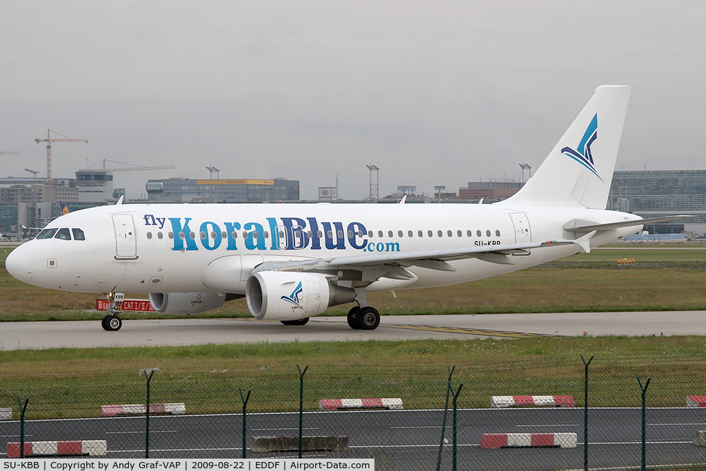 SU-KBB, 2007 Airbus A319-112 C/N 3171, Coral Blue A319