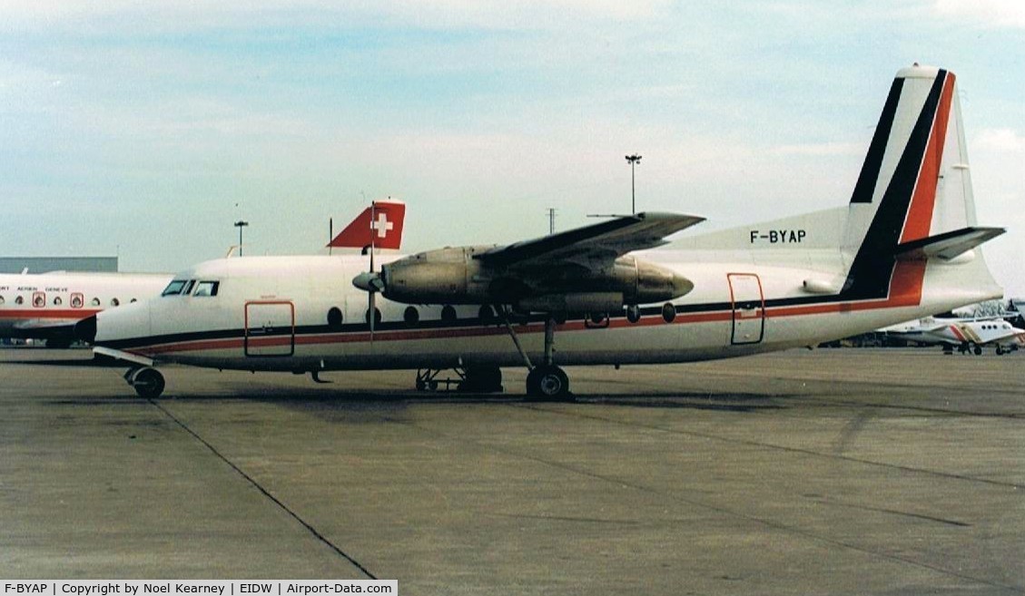 F-BYAP, 1959 Fokker F.27-100 Friendship C/N 10113, Operated by 'UNI-AIR' (Scanned Image)