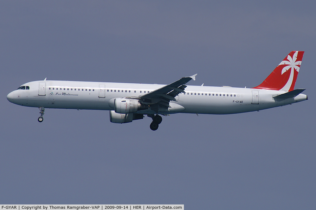 F-GYAR, 1995 Airbus A321-211 C/N 891, Air Mediterranee Airbus A321