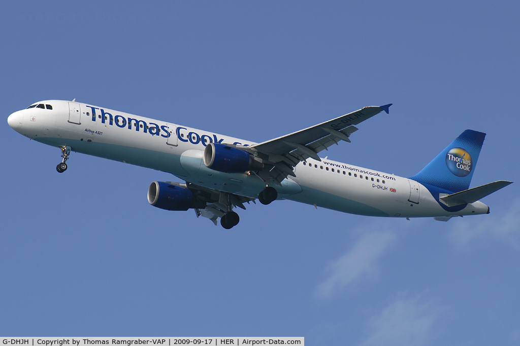 G-DHJH, 2000 Airbus A321-211 C/N 1238, Thomas Cook Airlines Airbus A321
