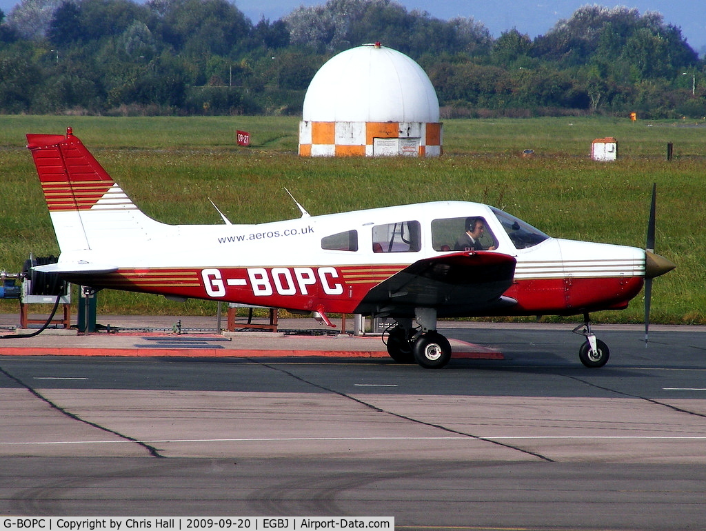 G-BOPC, 1982 Piper PA-28-161 Cherokee Warrior II C/N 28-8216006, Aeros Leasing Ltd