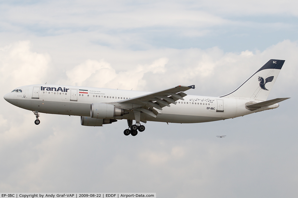 EP-IBC, 1992 Airbus A300B4-605R C/N 632, Iran Air A300-600