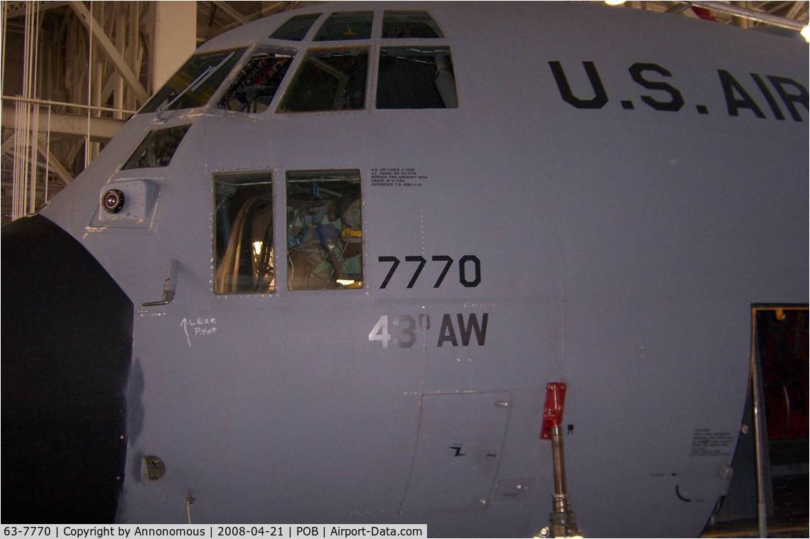 63-7770, 1963 Lockheed C-130E-LM Hercules C/N 382-3836, C-130E 63-7770 in final ISO inspection prior to Boneyard Flight