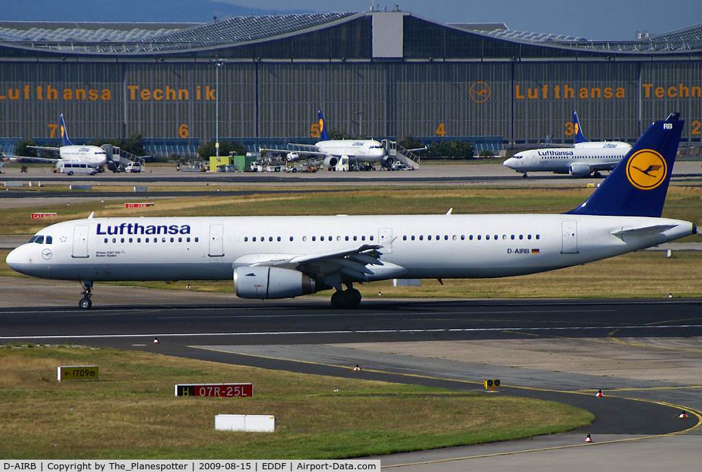 D-AIRB, 1993 Airbus A321-131 C/N 0468, LH A321 just Landed on Rwy 25L