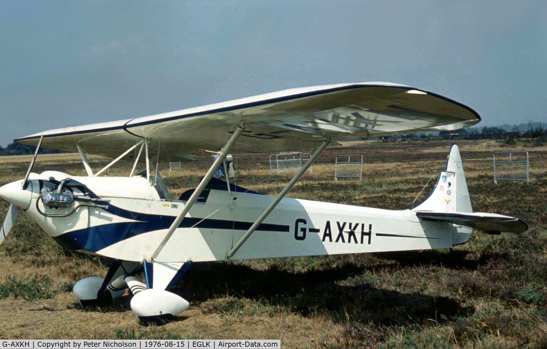 G-AXKH, 1974 Luton LA4A Minor C/N PAL 1316, Luton L.A.4a Minor at the 1976 Blackbushe Fly-In.