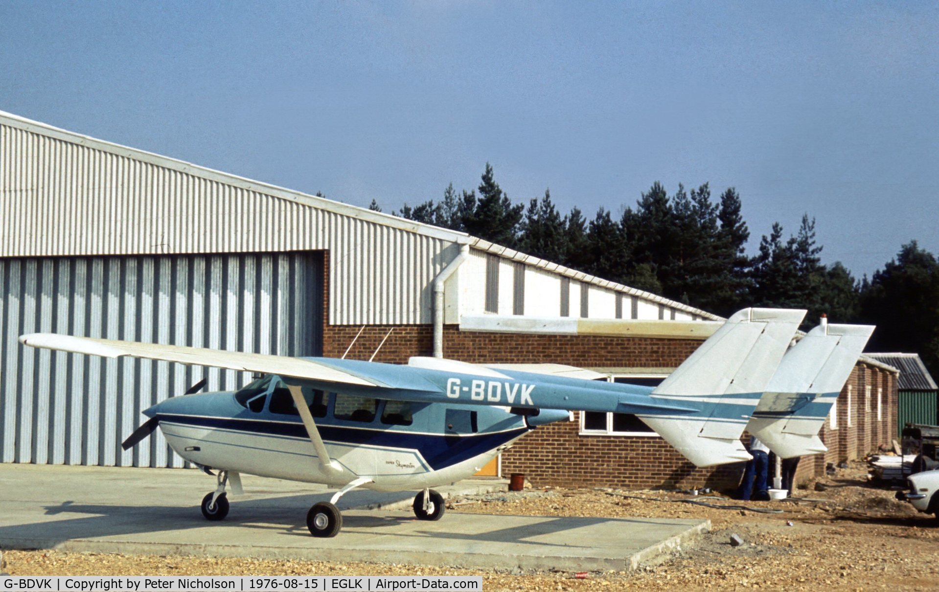 G-BDVK, 1971 Reims F337F Super Skymaster C/N F3370031, Cessna F337F Super Skymaster at the 1976 Blackbushe Fly-In.