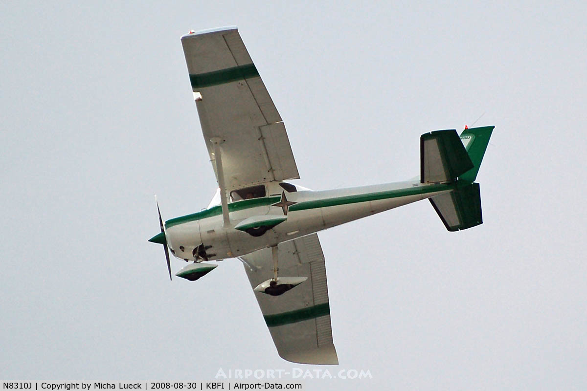 N8310J, 1967 Cessna 150G C/N 15066210, Overflying BFI