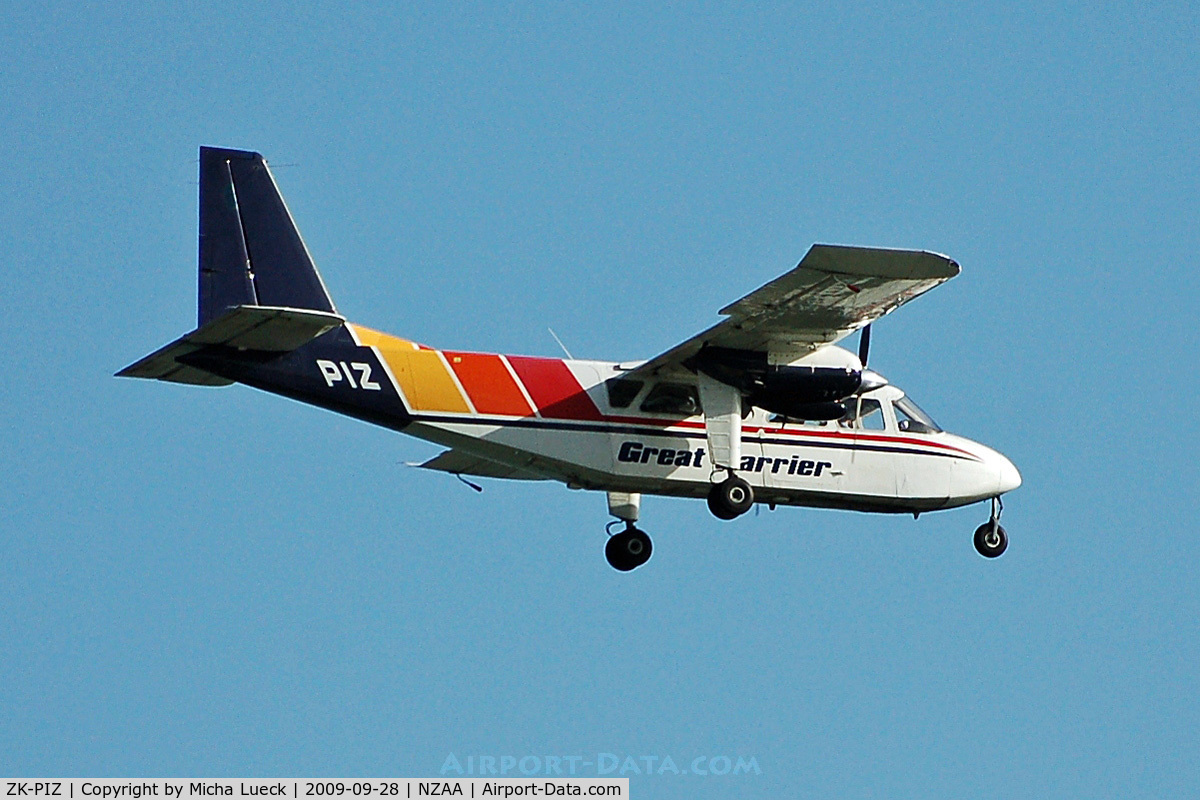 ZK-PIZ, 1977 Britten-Norman BN-2A-26 Islander C/N 2012, At Auckland