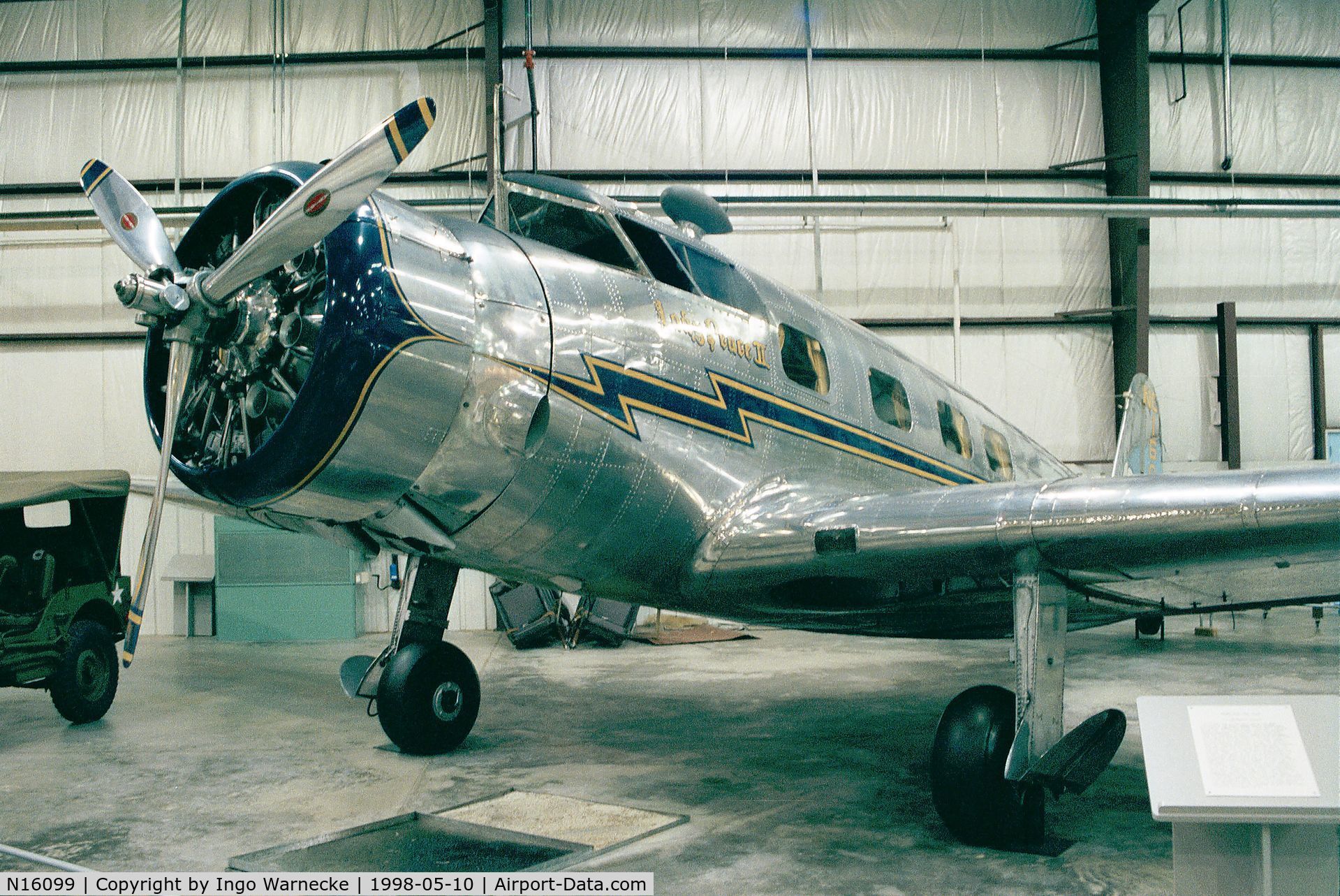 N16099, 1936 Vultee V-1AD Special C/N 25, Vultee V-1A Special at the Virginia Aviation Museum, Sandston VA