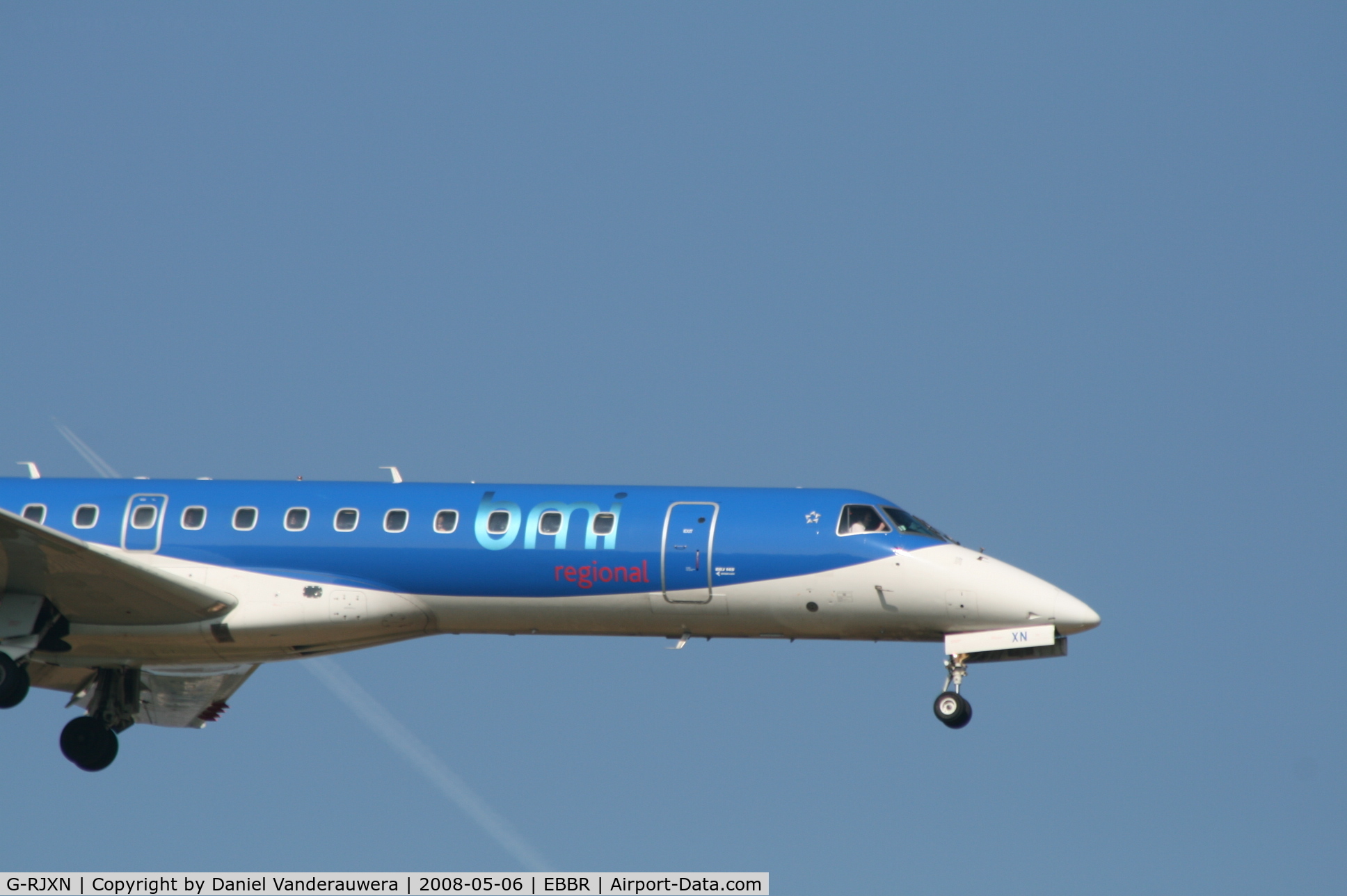 G-RJXN, 2000 Embraer ERJ-145MP (EMB-145MP) C/N 145336, arrival of flight BD627 to rwy 02