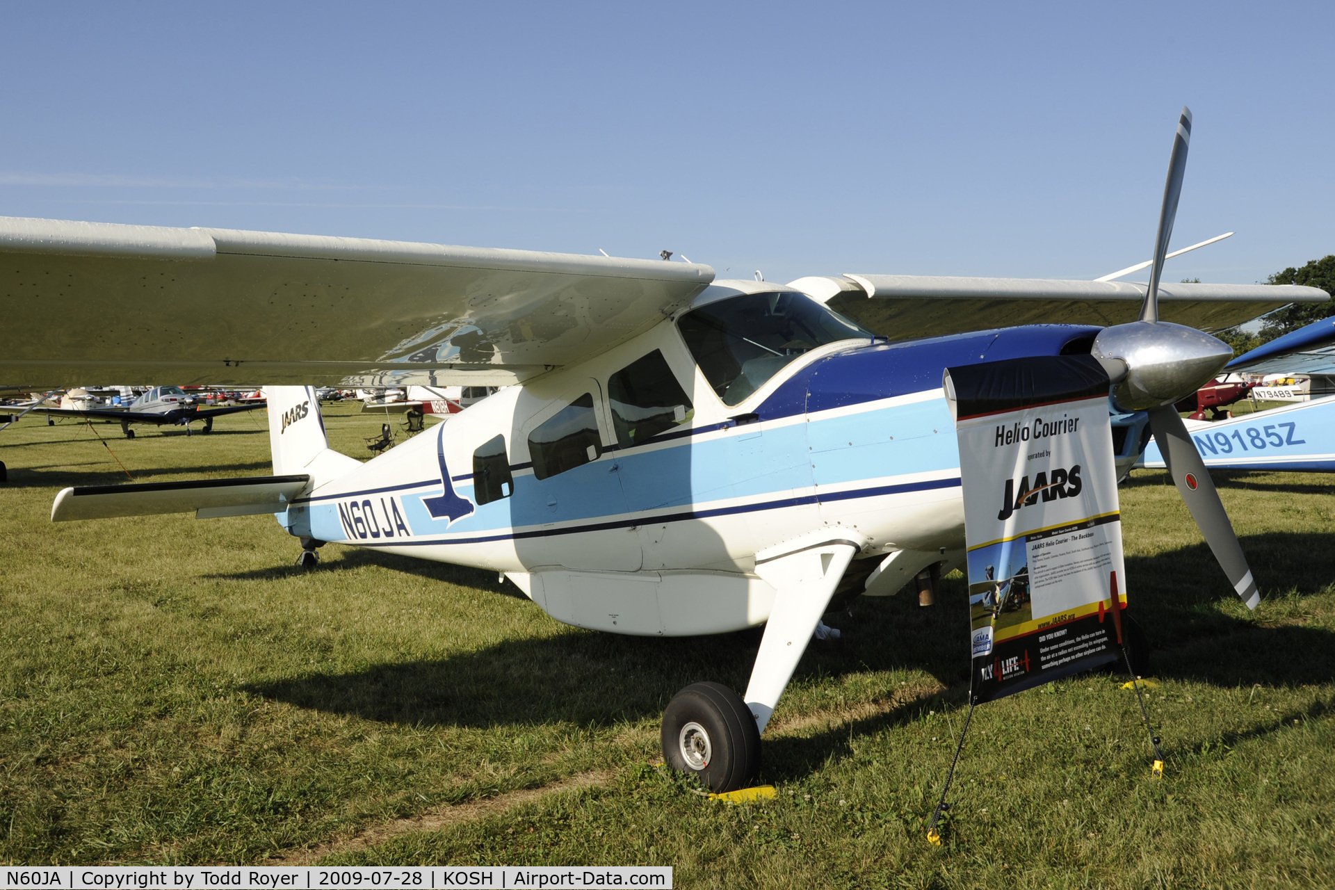 N60JA, 1967 Helio H-295/U10D C/N c/n 1240 (66-14338), Oshkosh EAA Fly-in 2009
