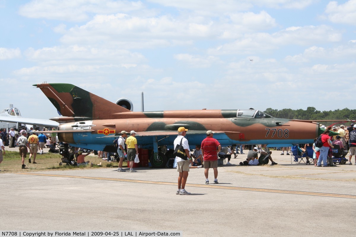 N7708, 1973 Mikoyan-Gurevich MiG-21MF C/N 7708, Mig-21