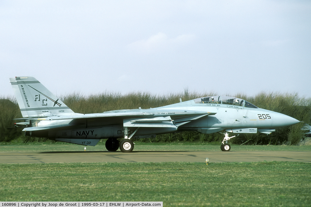 160896, Grumman F-14A-105-GR Tomcat C/N 325, Participant of the 1995 Dutch Weapons Instructors Course (DWIC).