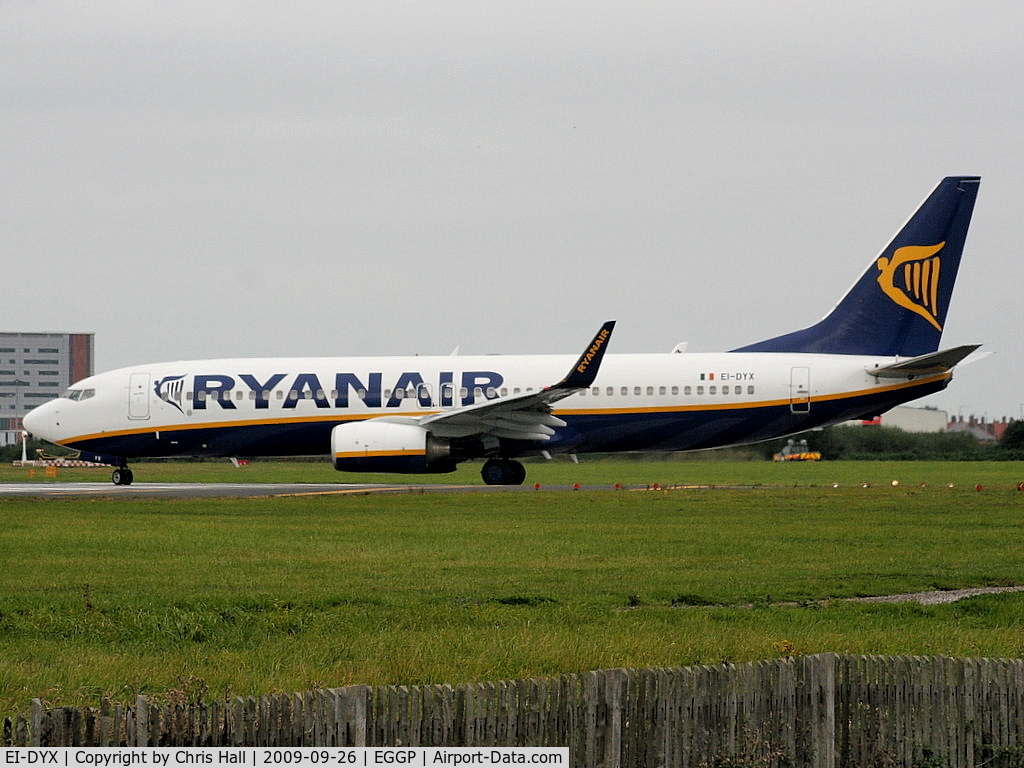EI-DYX, 2008 Boeing 737-8AS C/N 37517, Ryanair