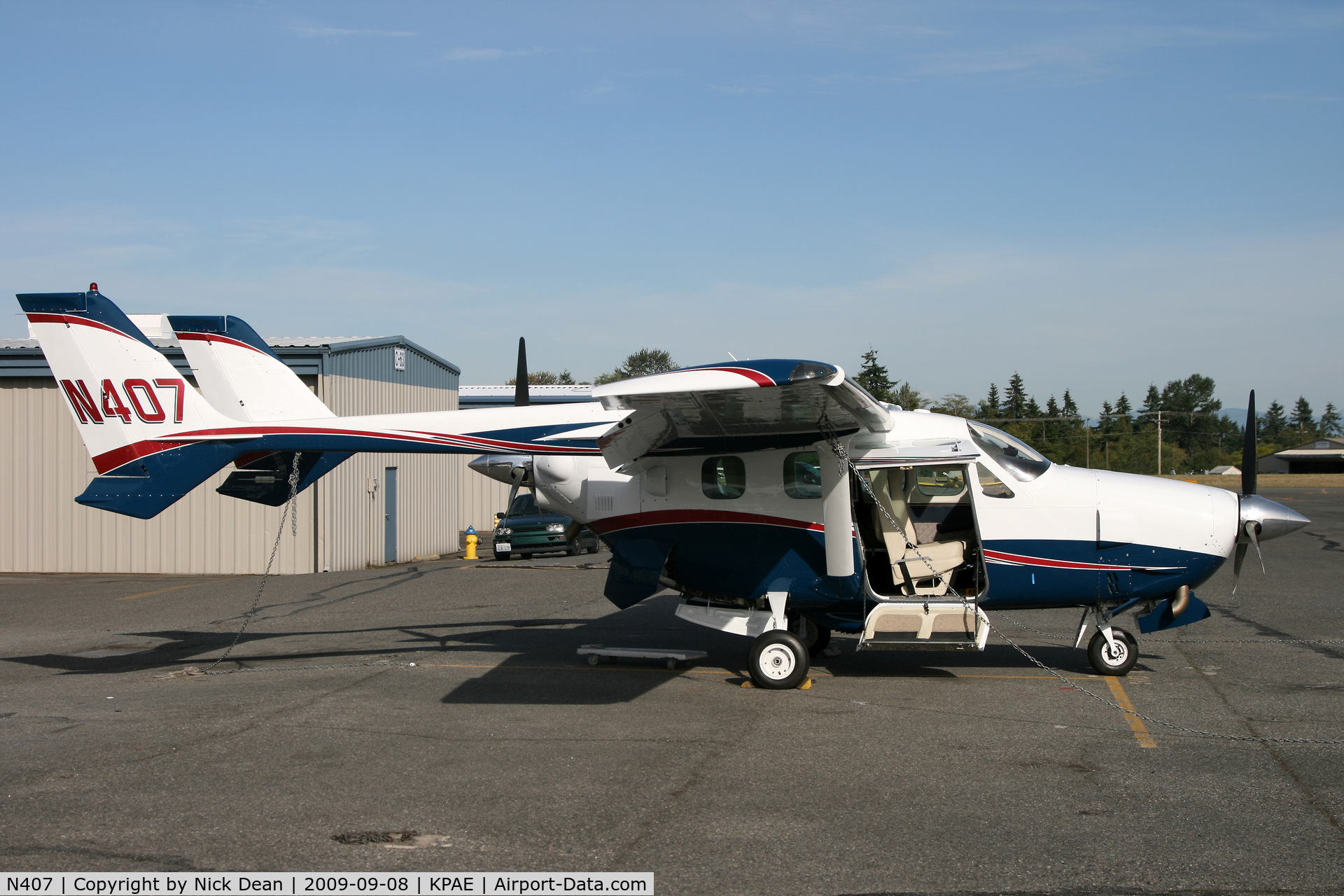 N407, 1976 Cessna T337G Turbo Super Skymaster C/N P3370251, KPAE