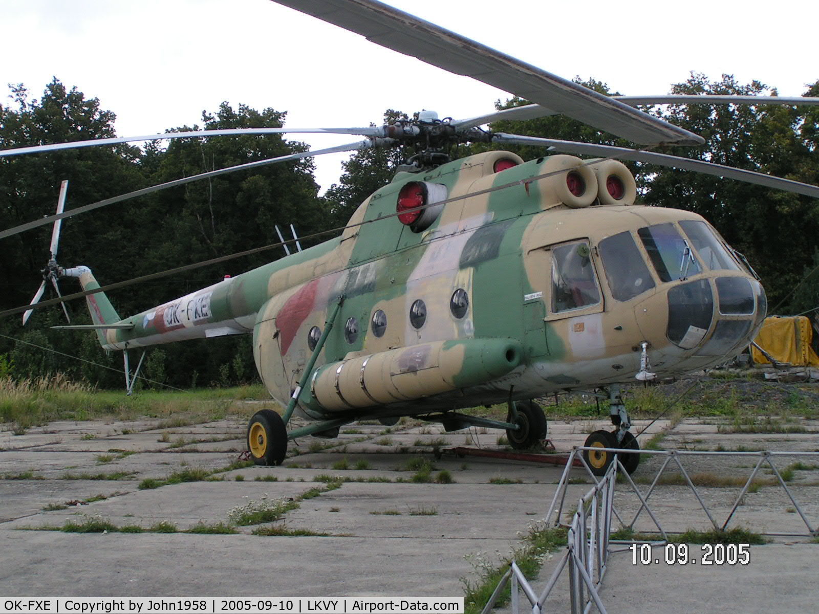 OK-FXE, 1975 Mil Mi-8T Hip C/N 10546, Last from Vyskov