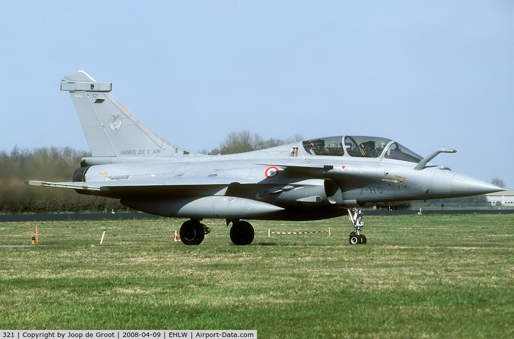 321, 2007 Dassault Rafale B C/N 321, Participant of the Frisian Flag 2008 exercise.
