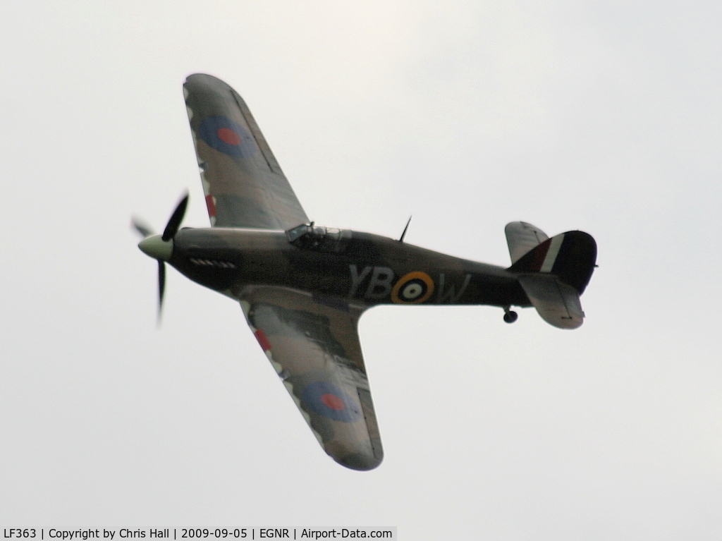 LF363, 1944 Hawker Hurricane IIC C/N 41H/469290, Displaying at the Airbus families day