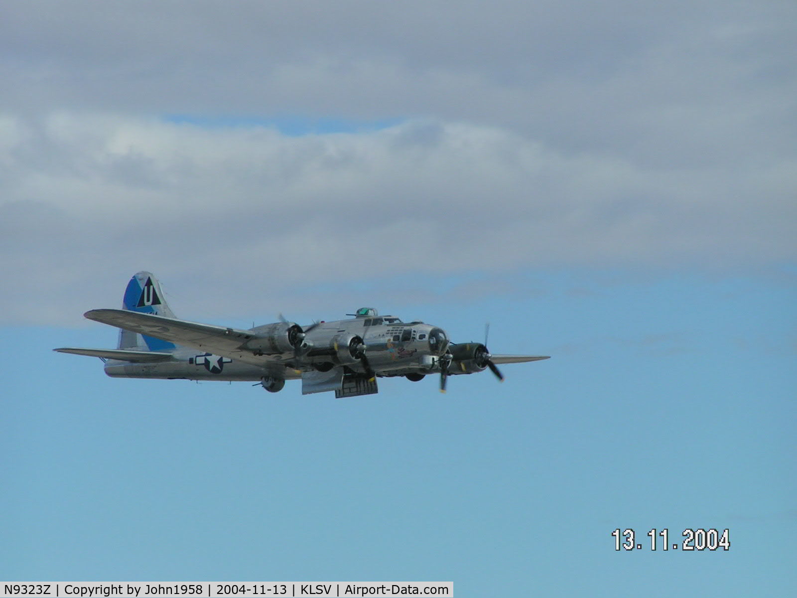 N9323Z, 1944 Boeing B-17G-85-DL Flying Fortress C/N 32155, B17 on bomb run!!!