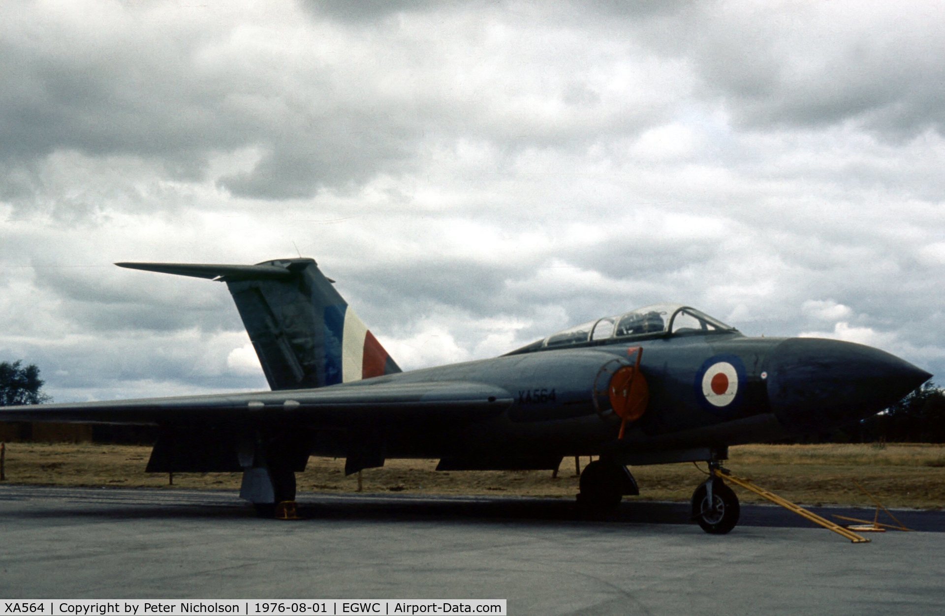XA564, Gloster Javelin FAW.1 C/N Not found XA564, Javelin FAW.1 on display at Cosford in the Summer of 1976.