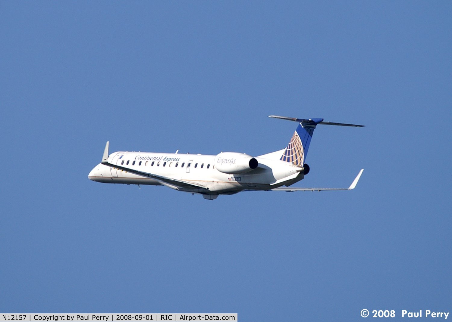 N12157, 2004 Embraer ERJ-145XR (EMB-145XR) C/N 145787, Exceedingly bright white