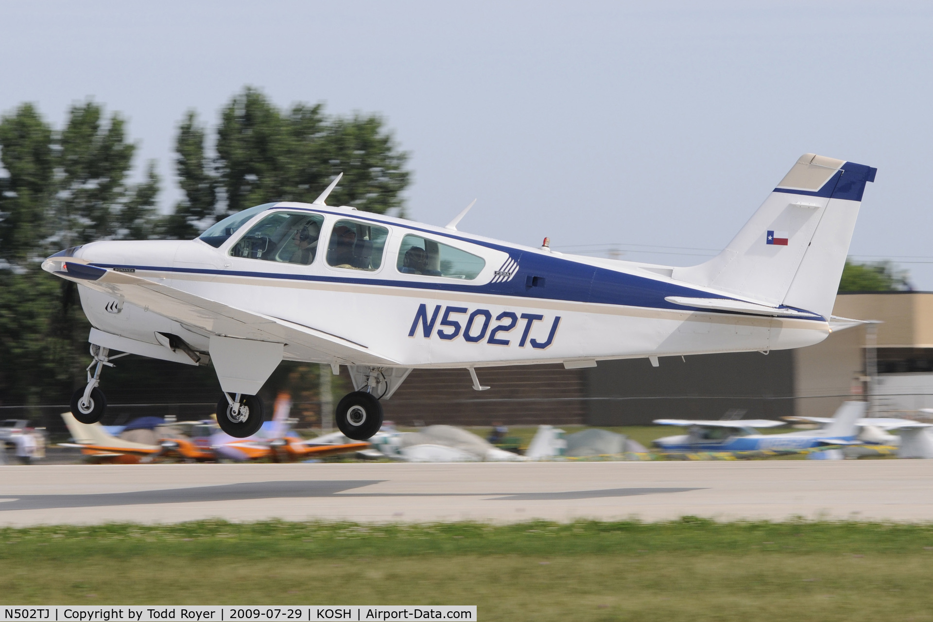 N502TJ, 1973 Beech F33A Bonanza C/N CE-468, Oshkosh EAA Fly-in 2009