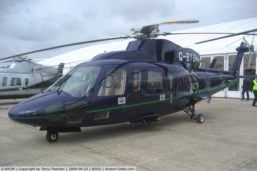 G-BYOM, 1996 Sikorsky S-76C C/N 760464, Exhibited at HeliTech 2009 at Duxford