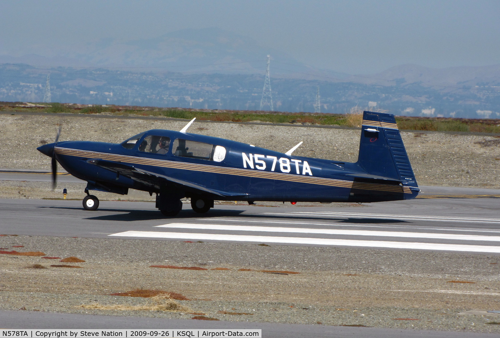 N578TA, Mooney M20R Ovation C/N 29-0153, Locally-based Mooney M20R on take-off