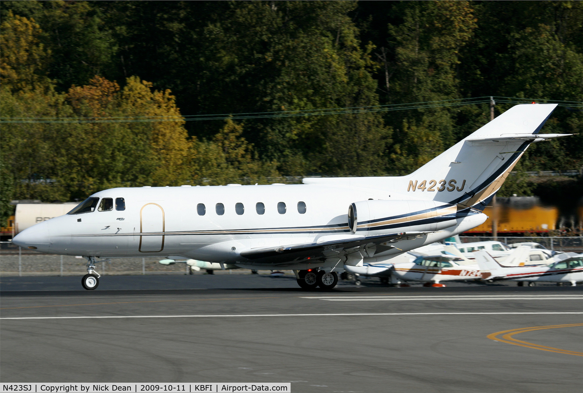 N423SJ, British Aerospace BAe.125 Series 800A C/N 258135, KBFI c/n 258135