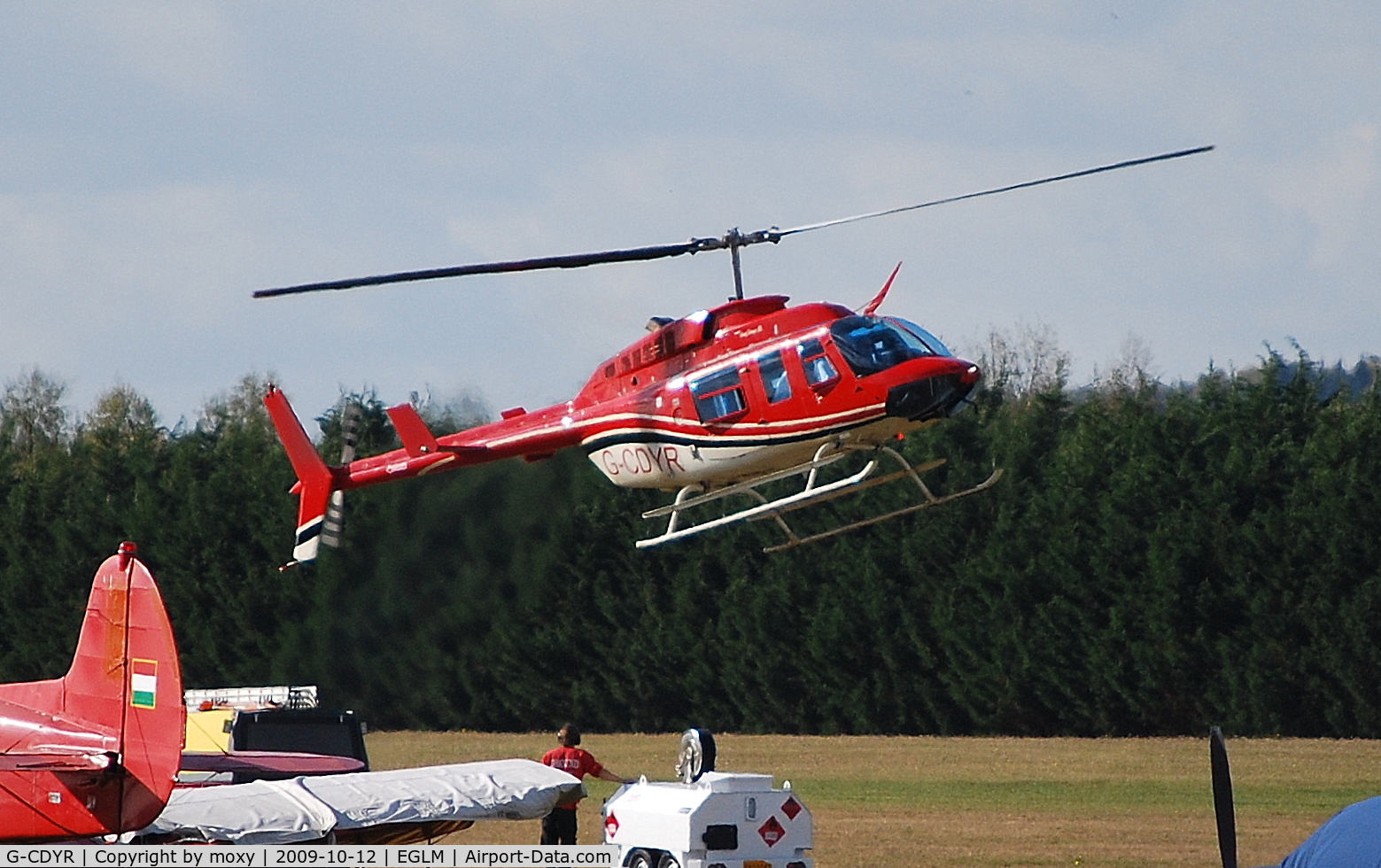 G-CDYR, 1988 Bell 206L-3 LongRanger III C/N 51237, Bell 206L-3 Long Ranger III visiting White Waltham