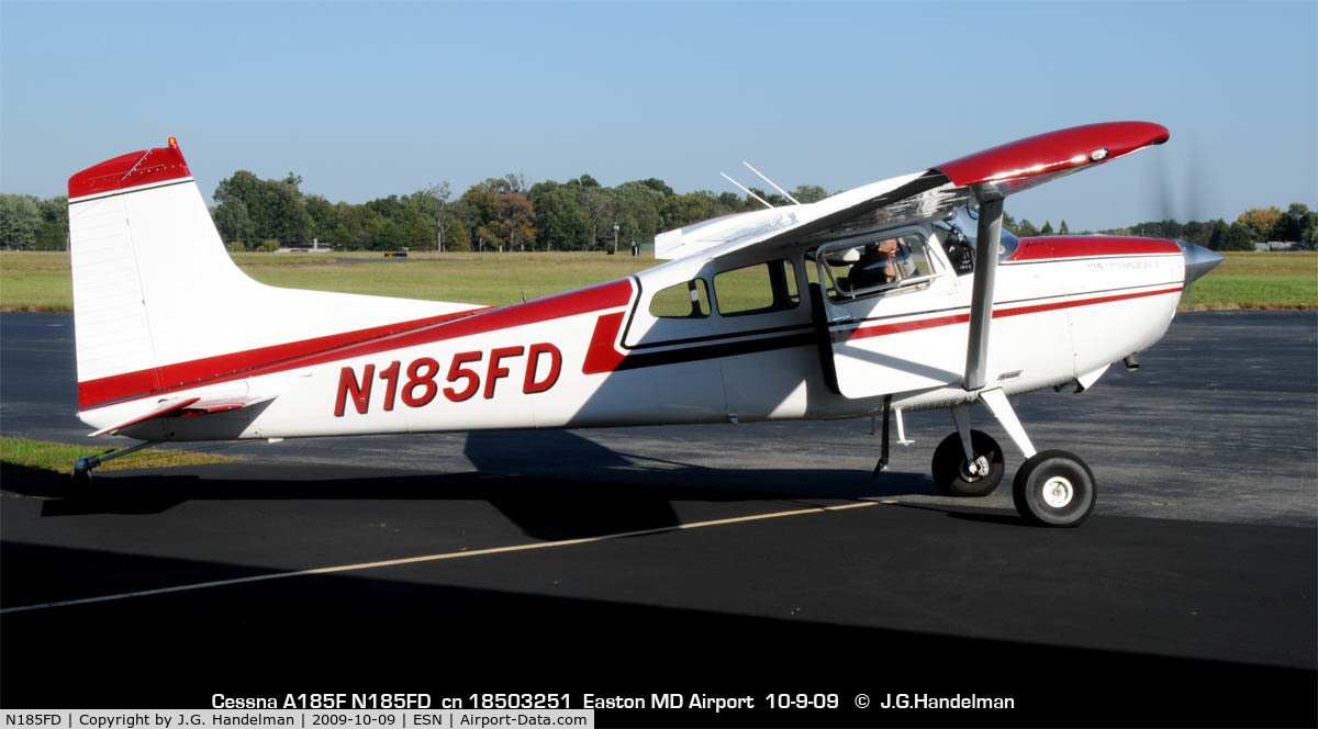 N185FD, 1976 Cessna A185F Skywagon 185 C/N 18503251, warm up Easton MD