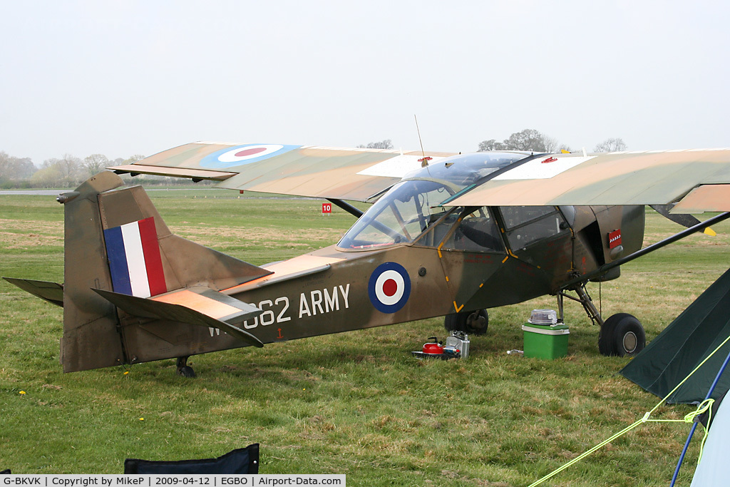 G-BKVK, 1954 Auster AOP.9 C/N AUS/10/2, Pictured at the Easter Open Day & Fly-In.