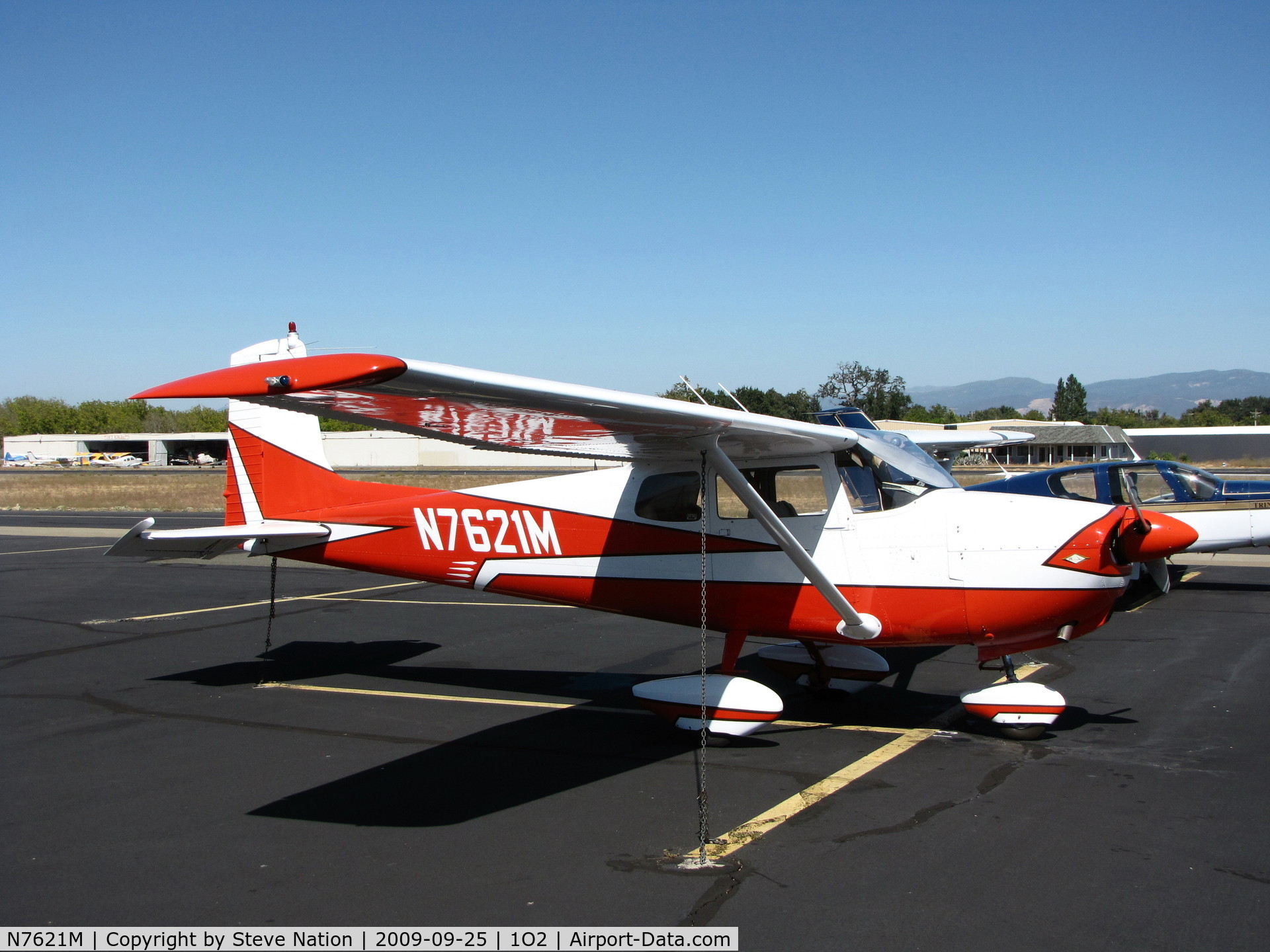 N7621M, 1959 Cessna 175 Skylark C/N 55921, A most beautifully painted straight-tail 1959 Cessna 175