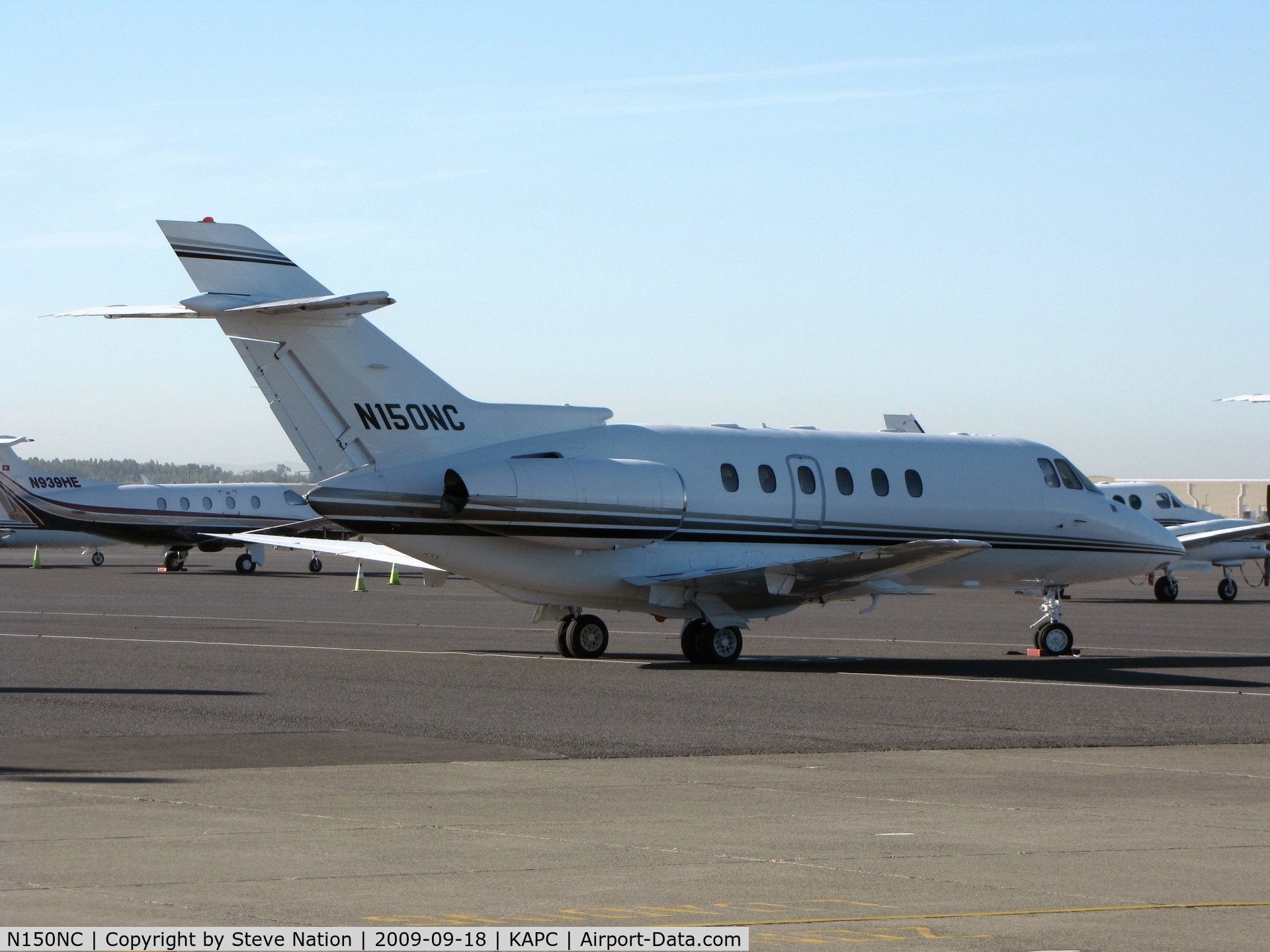 N150NC, 1996 Raytheon Hawker 800XP C/N 258293, former Circuit City Stores 1996 Raytheon Corporate Jets Inc HAWKER 800XP visiting wine country