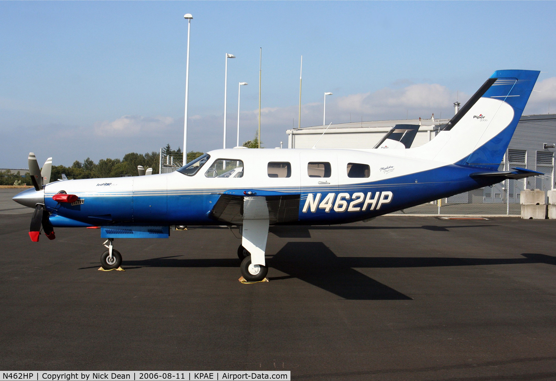 N462HP, 2000 Piper PA-46-350P Malibu Mirage C/N 4636285, KPAE