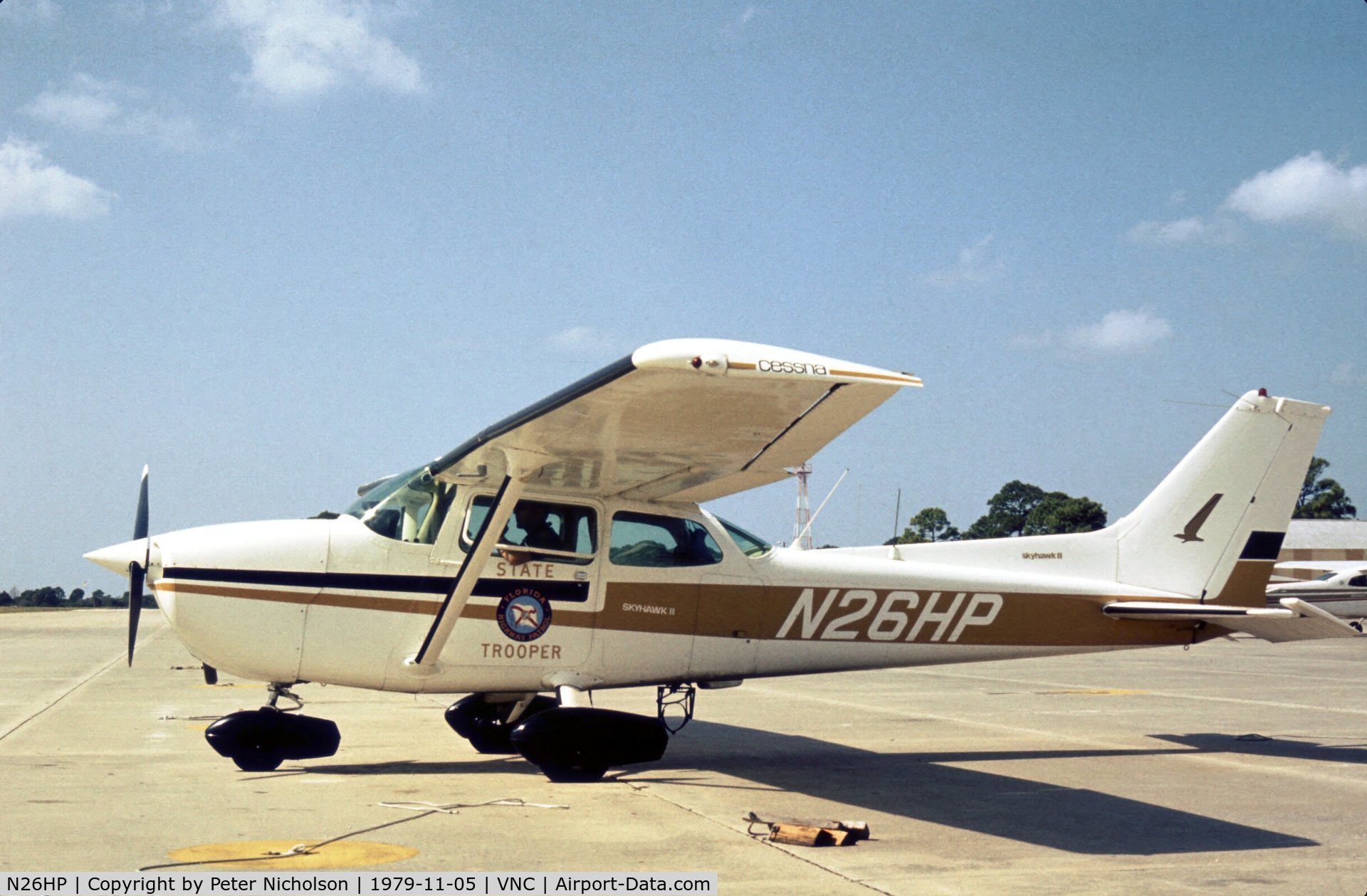 N26HP, 1976 Cessna 172N C/N 17268065, Florida State Police Cessna 172N Skyhawk as seen at Venice in November 1979.
