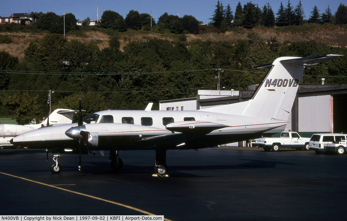N400VB, 1985 Piper PA-42-1000 Cheyenne 400LS C/N 42-5527002, KBFI