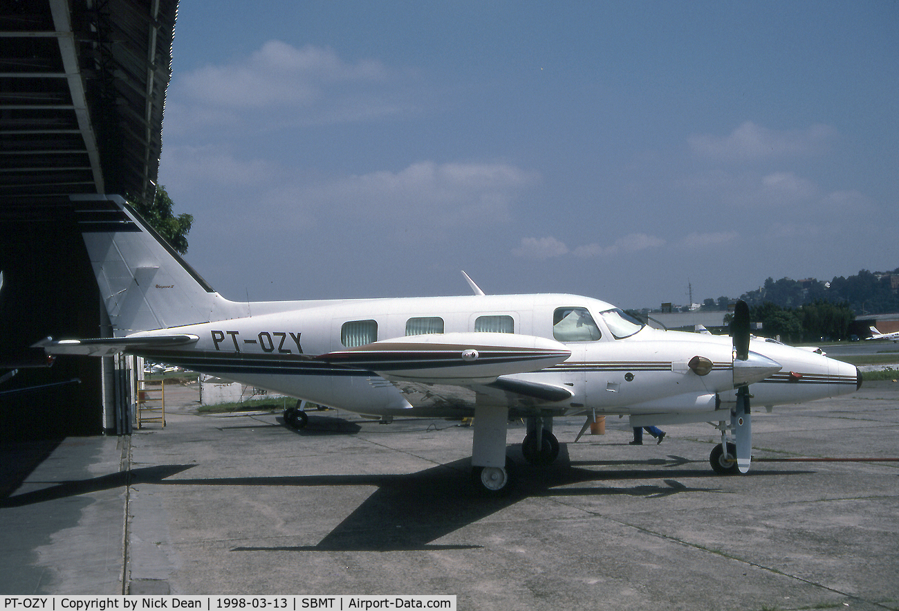 PT-OZY, 1978 Piper PA-31T-620 Cheyenne II C/N 31T-7820030, SBMT W/O 12th Jan 2001 near Uberaba Brazil due to engine problems