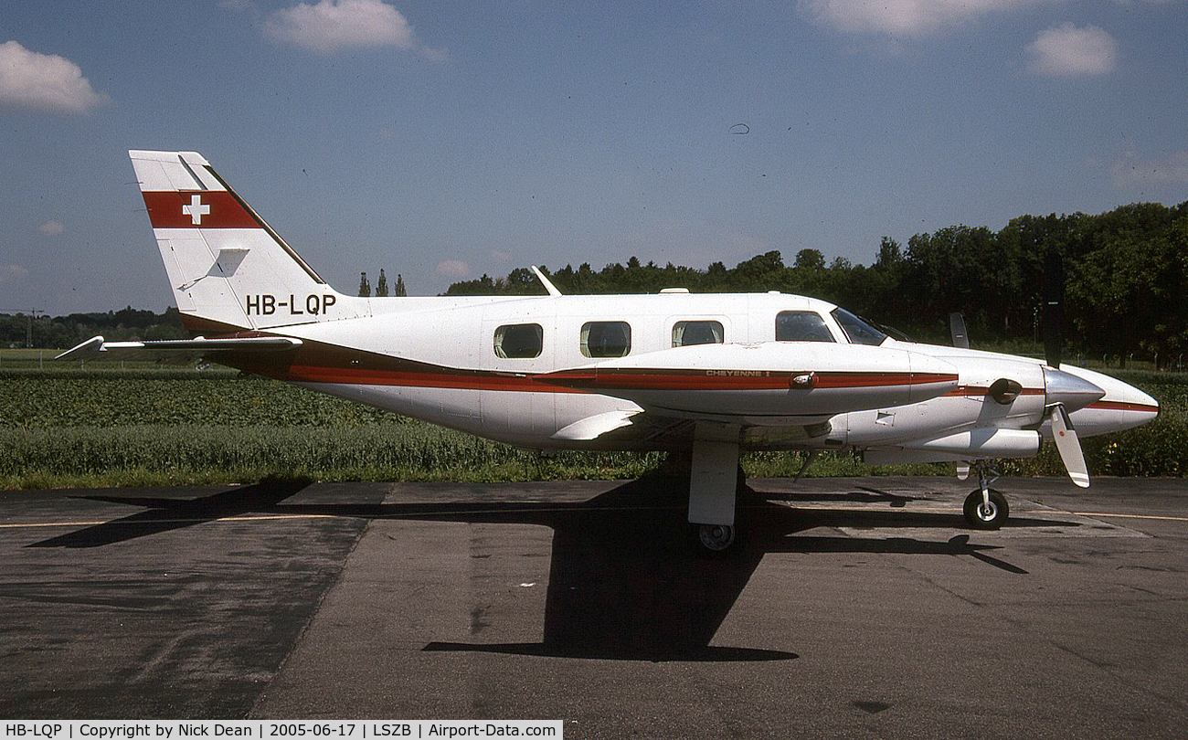 HB-LQP, 1980 Piper PA-31T1-500 Cheyenne I C/N 31T-8004044, LSZB