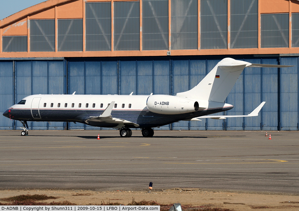 D-ADNB, 2000 Bombardier BD-700-1A10 Global Express C/N 9071, Parked at the General Aviation area