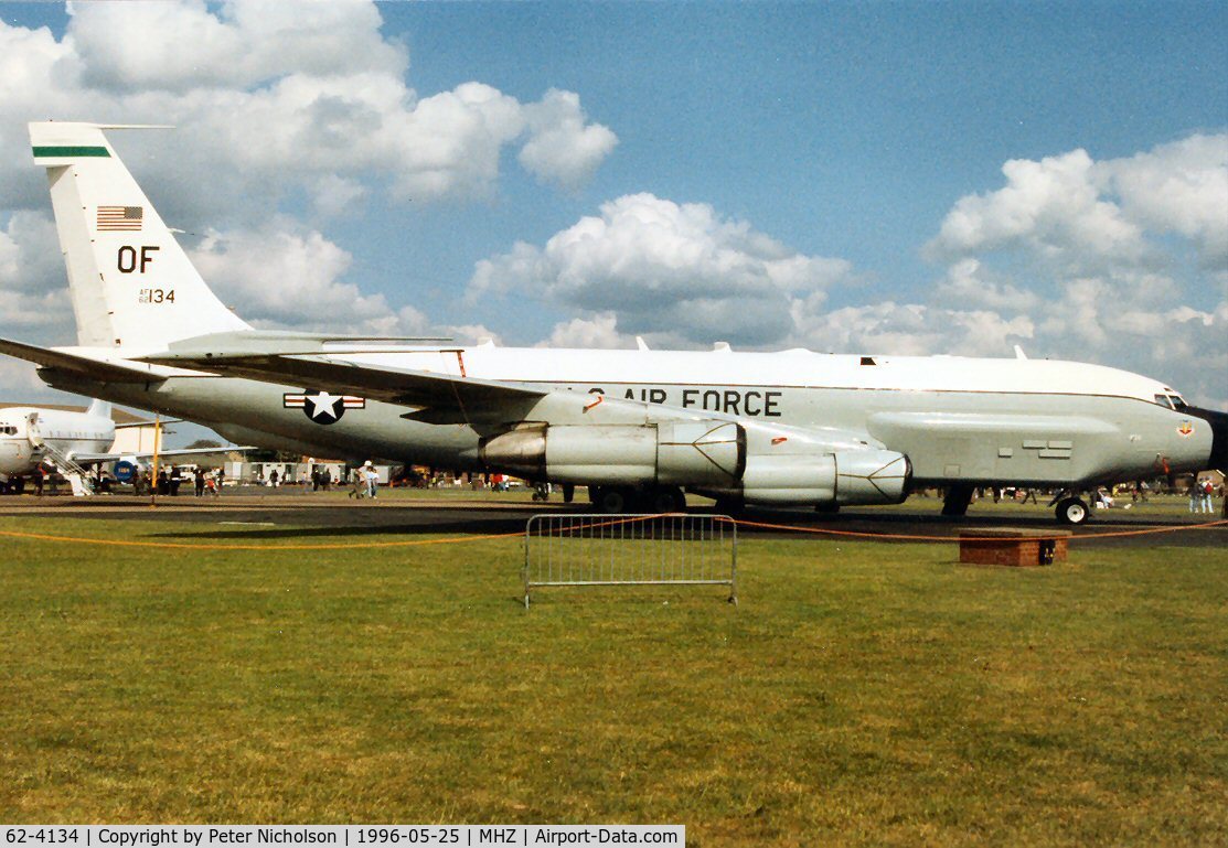 62-4134, 1962 Boeing RC-135W Rivet Joint C/N 18474, Rivet Joint RC-135W Stratotanker of 55th Wing on display at the 1996 Mildenhall Air Fete.