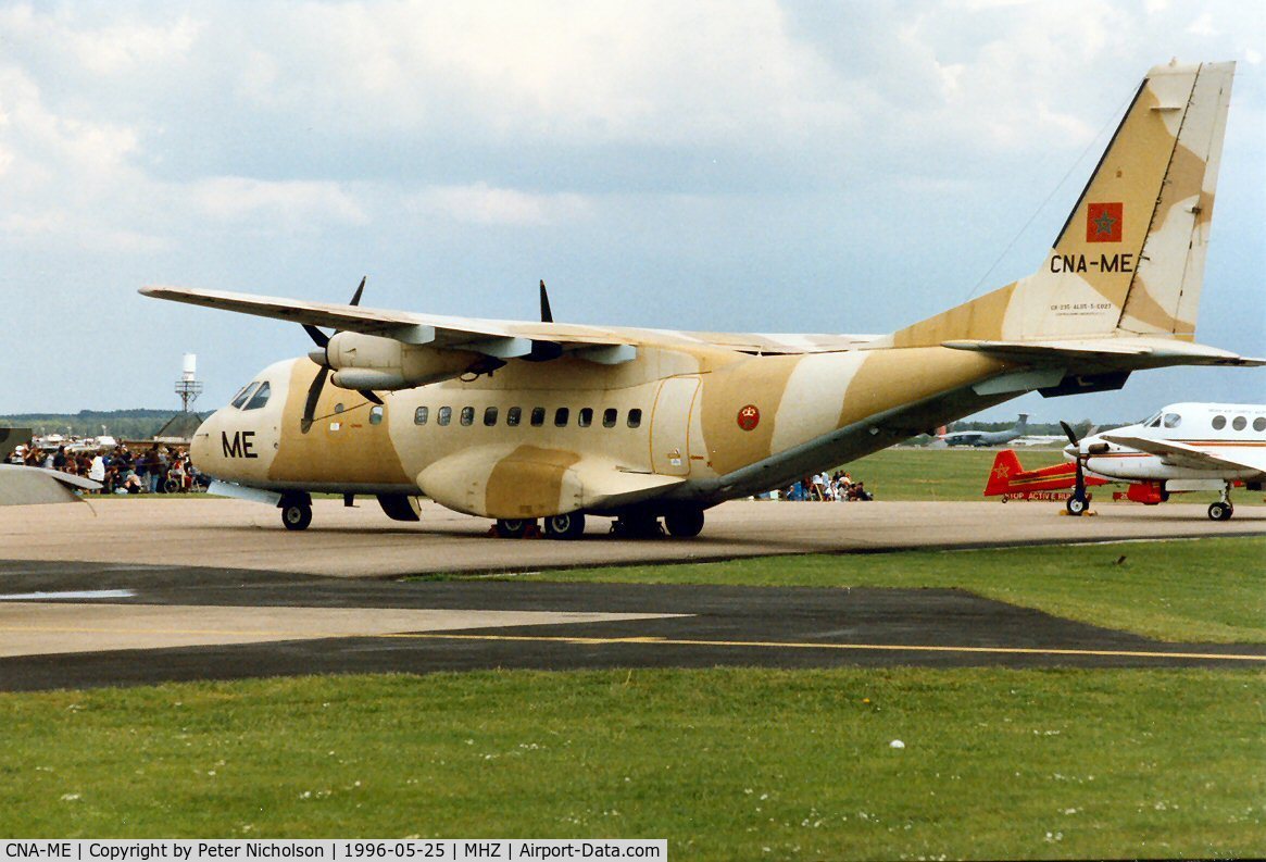 CNA-ME, 1989 Airtech CN-235-100M C/N C027, CASA CN-235 of the Royal Moroccan Air Force at the 1996 Mildenhall Air Fete.